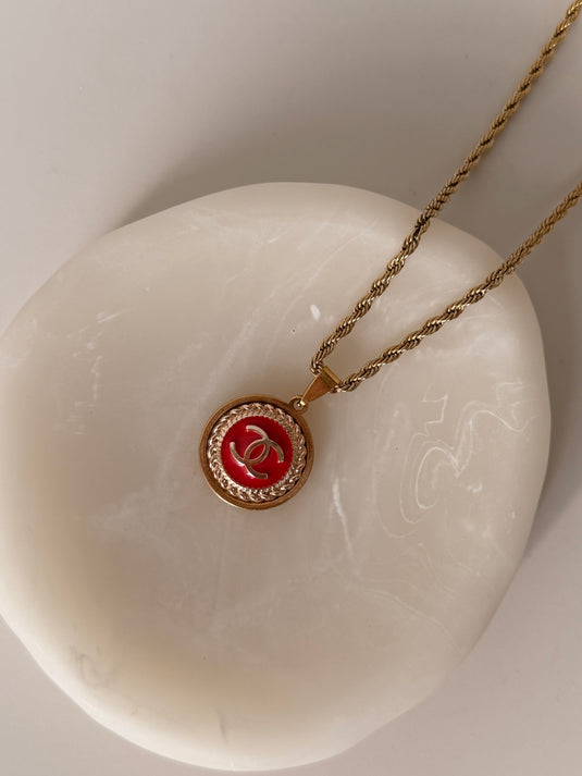 Translation missing: en.Chanel ketting Rood 20mm