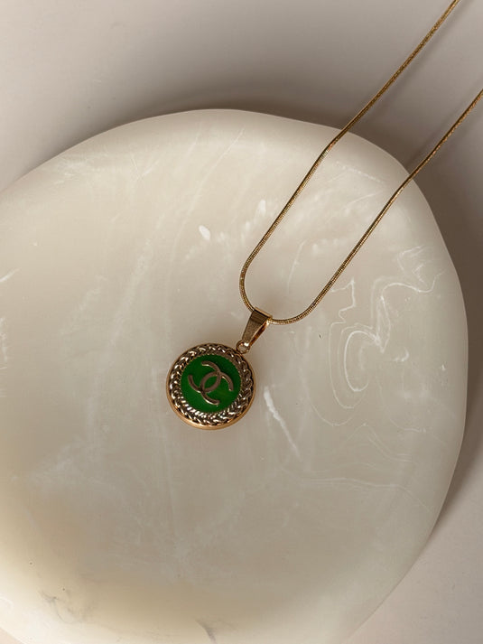 Translation missing: en.Chanel Groen/Goud 15mm